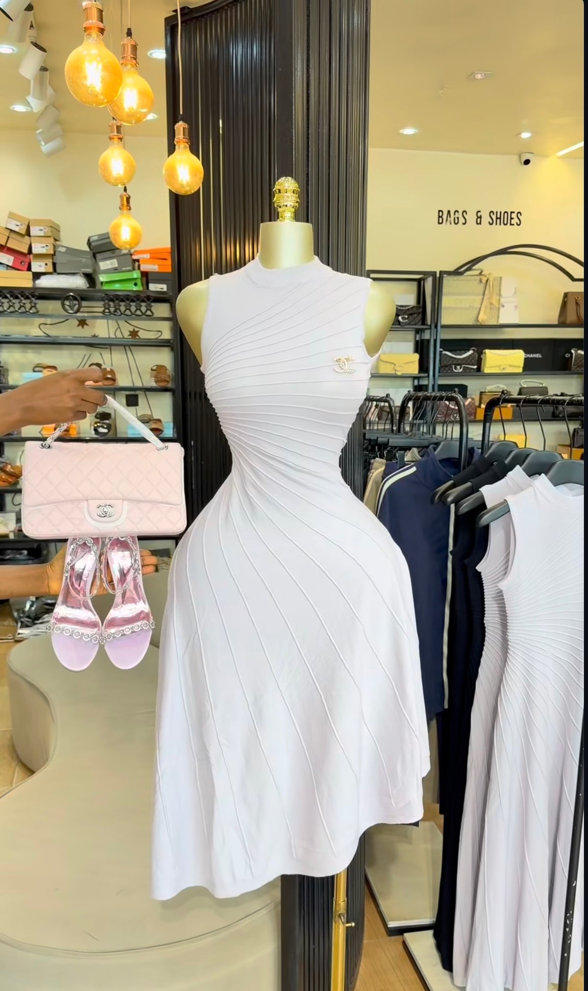 Channel maxi dress