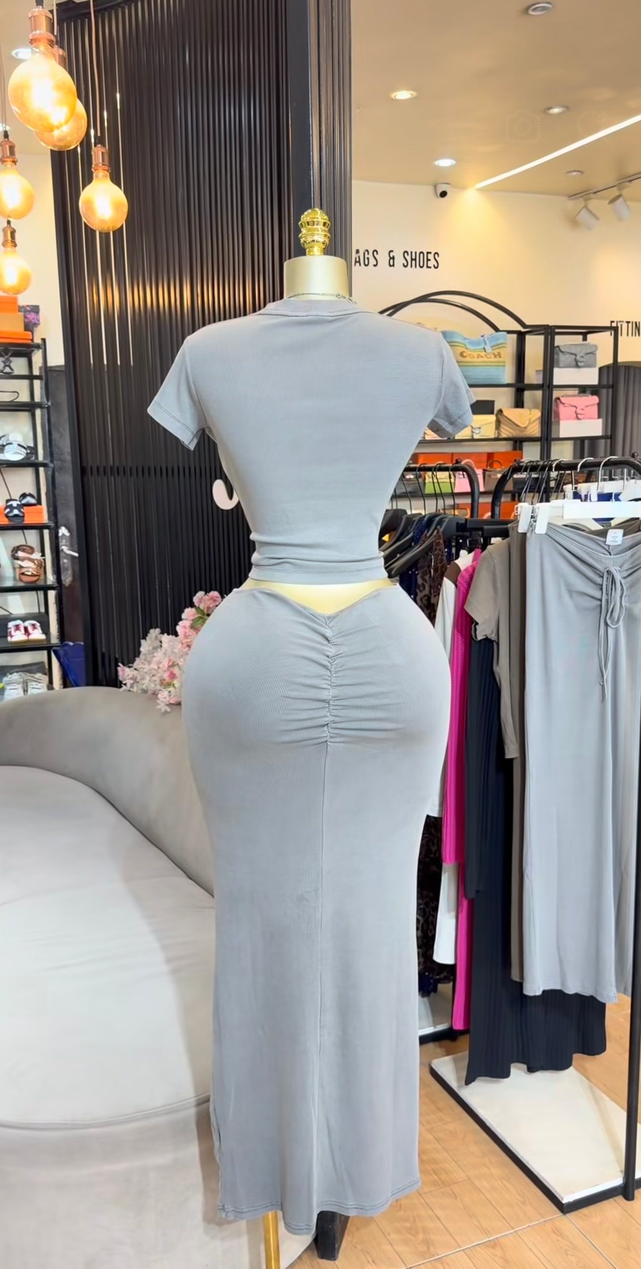 Draw string skirt set