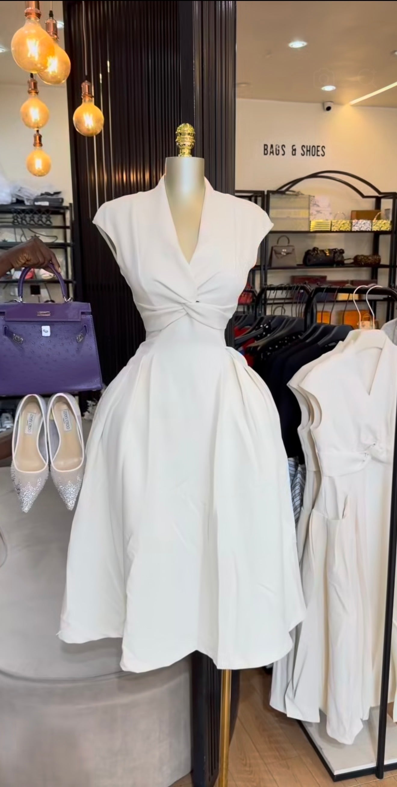 Knot tie dress