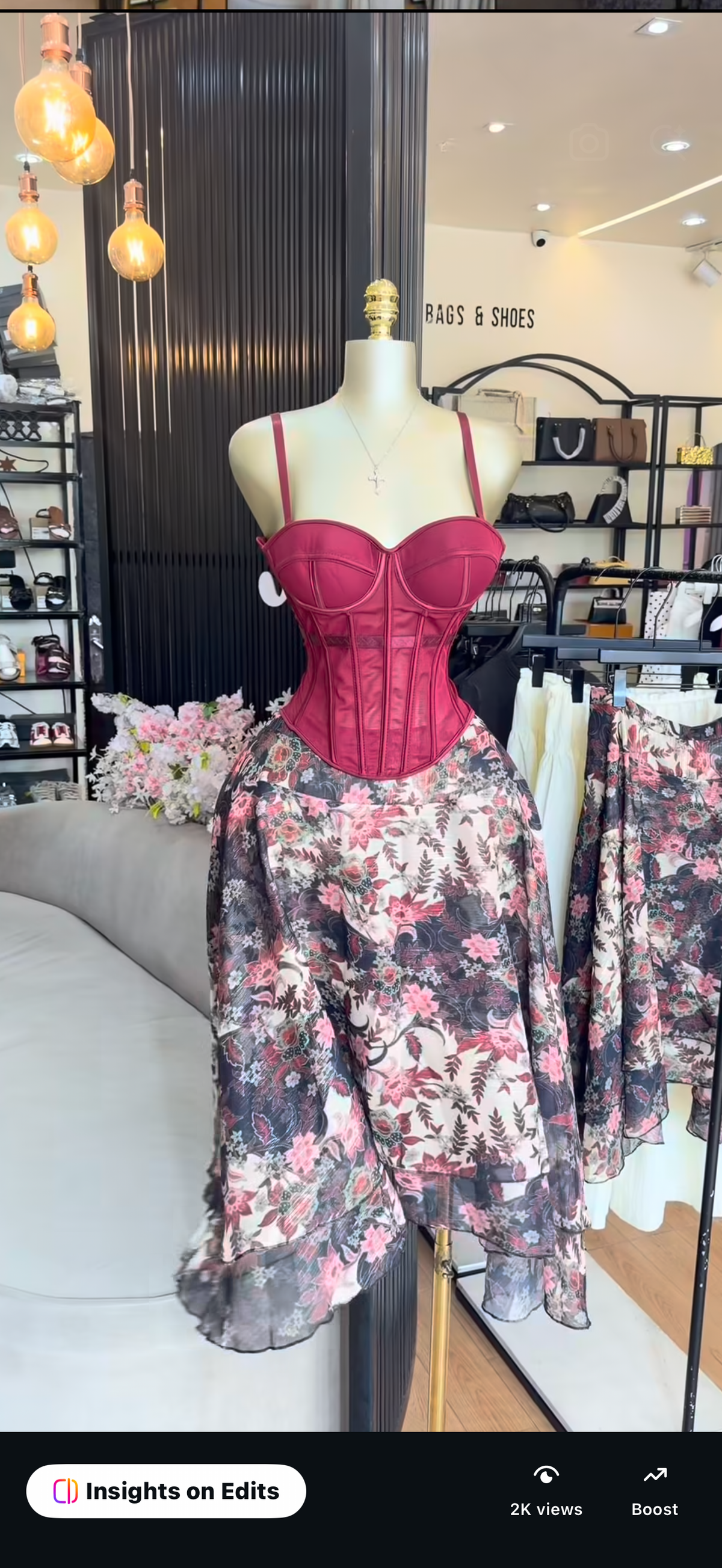 Red corset