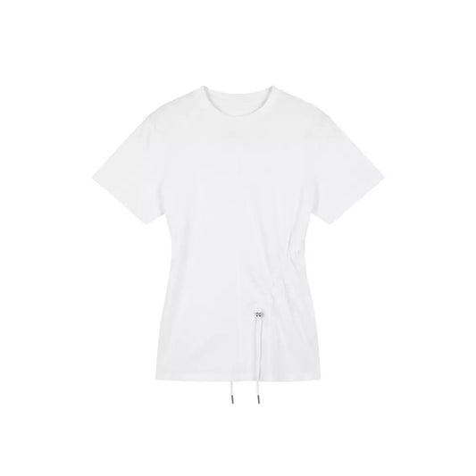 White drawstring top