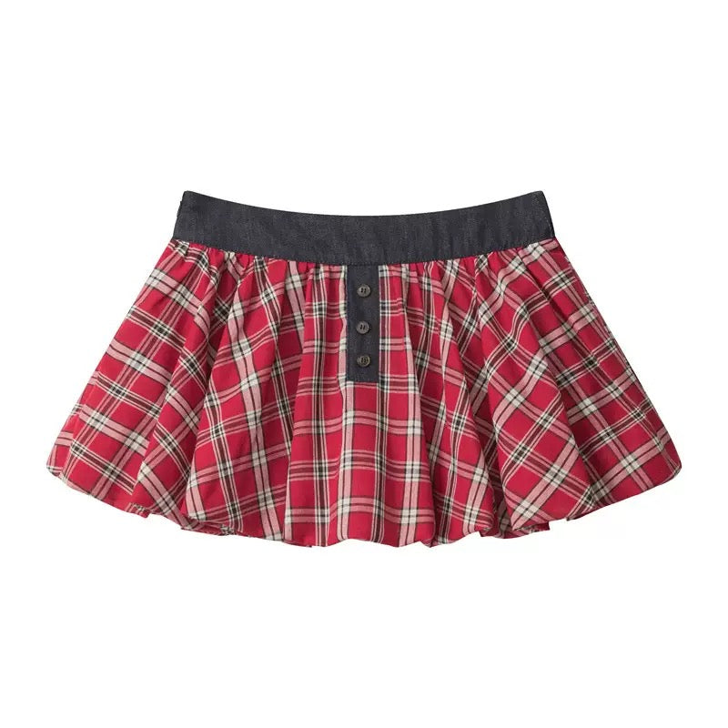 Red bubble skirt