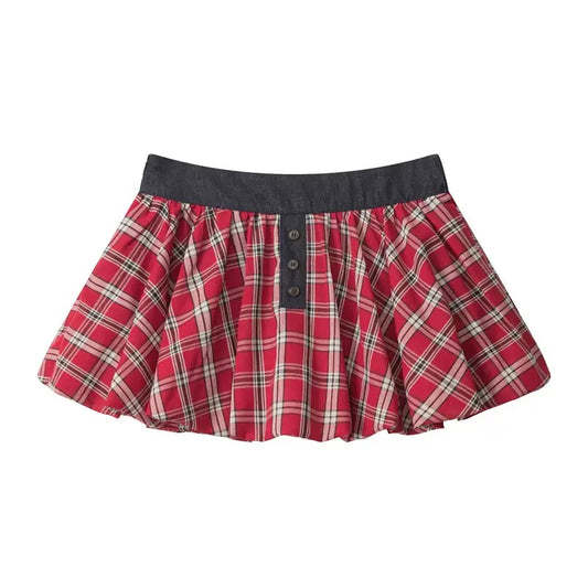 Red bubble skirt