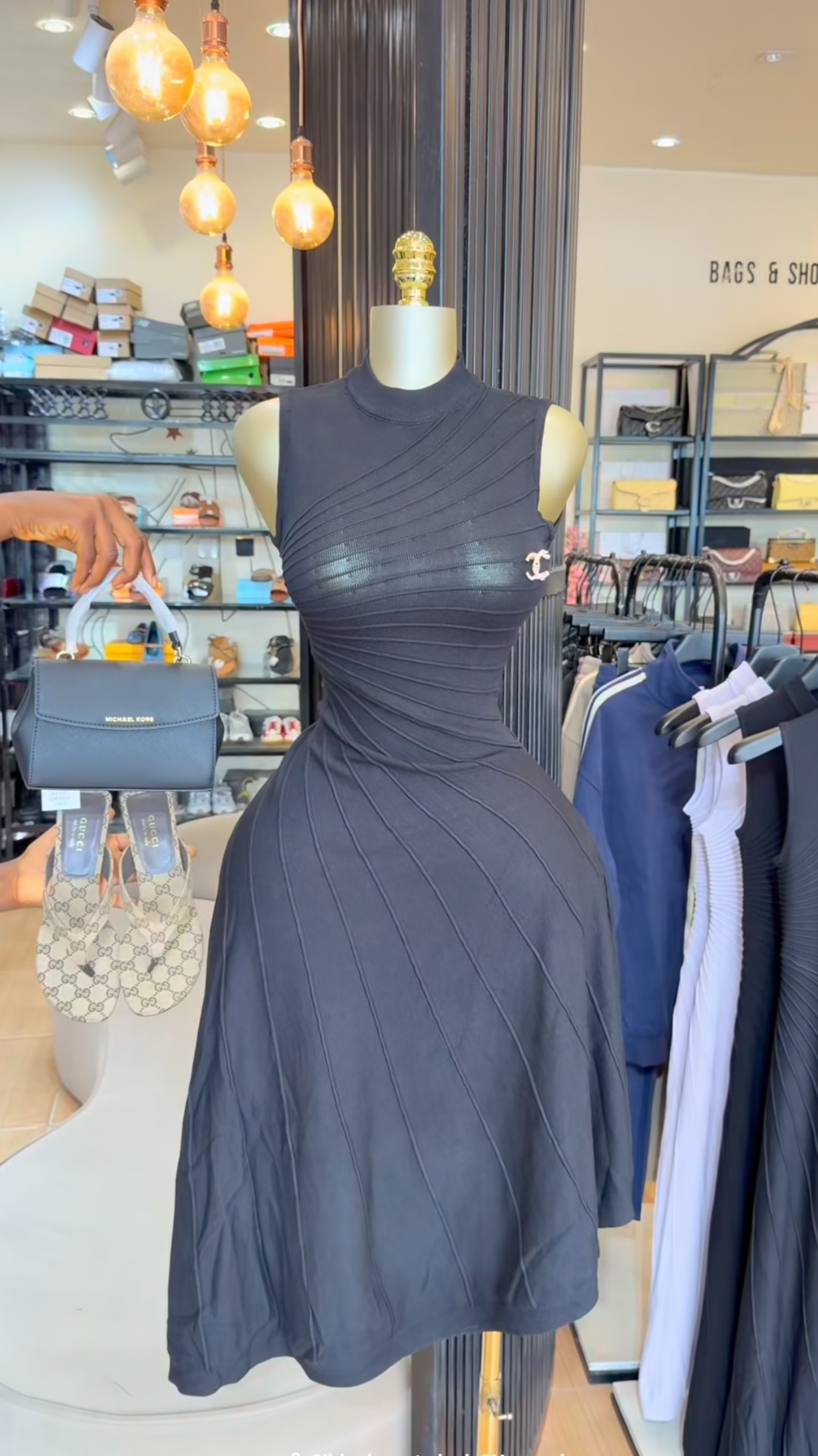 Channel maxi dress