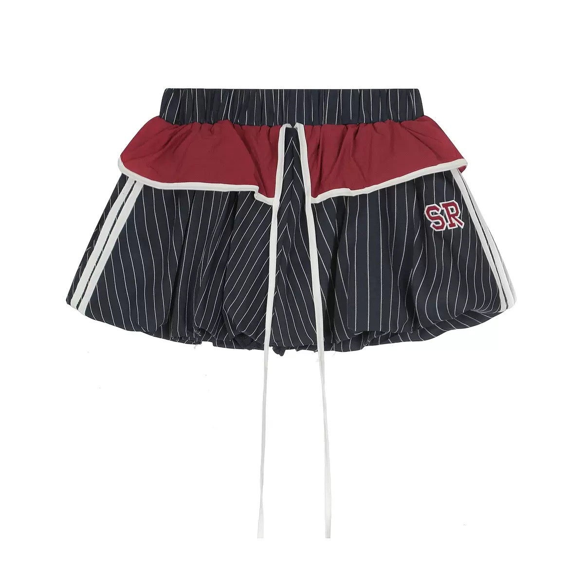 SR stripe bubble skirt