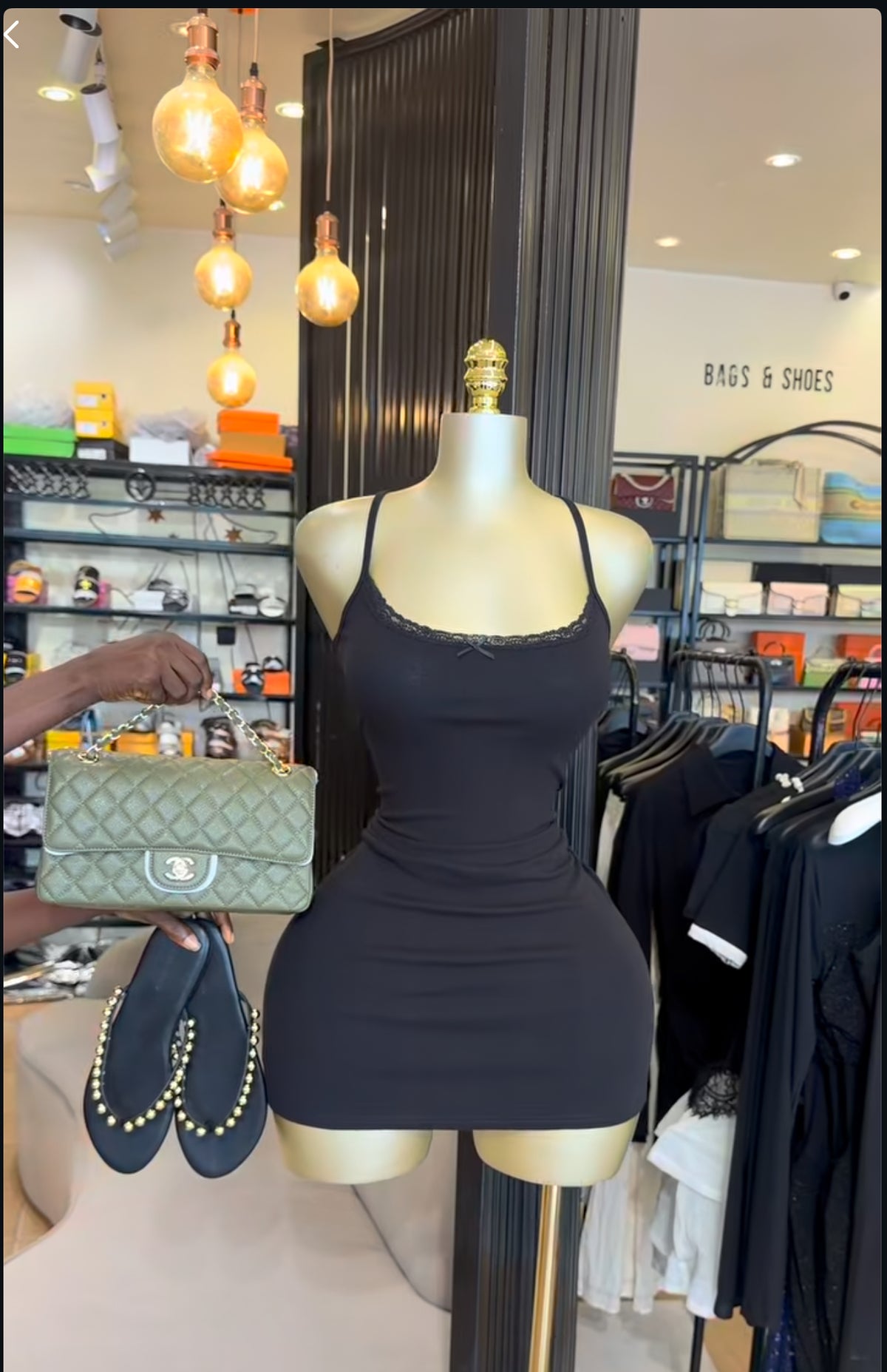 Ribbed mini dress