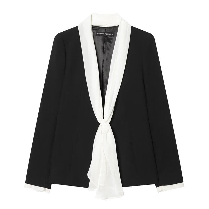 White tie blazer