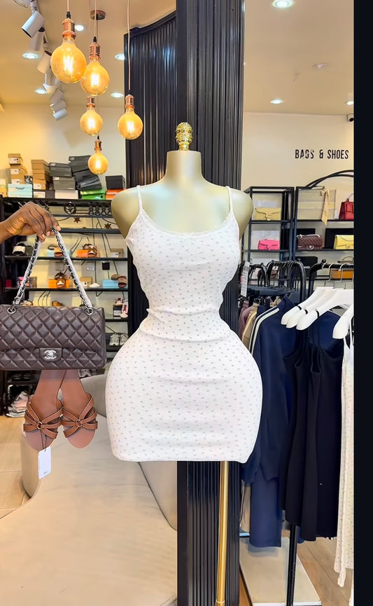 Ribbed mini dress