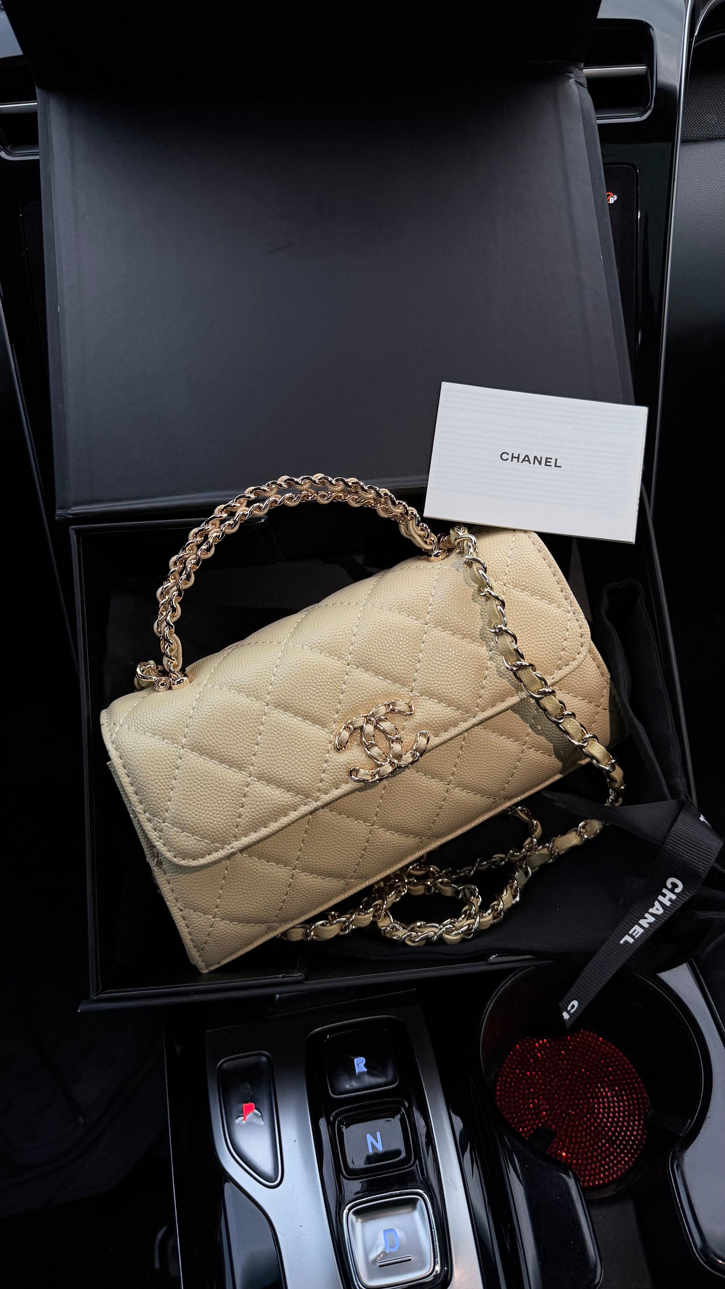 Butter yellow Chanel bag