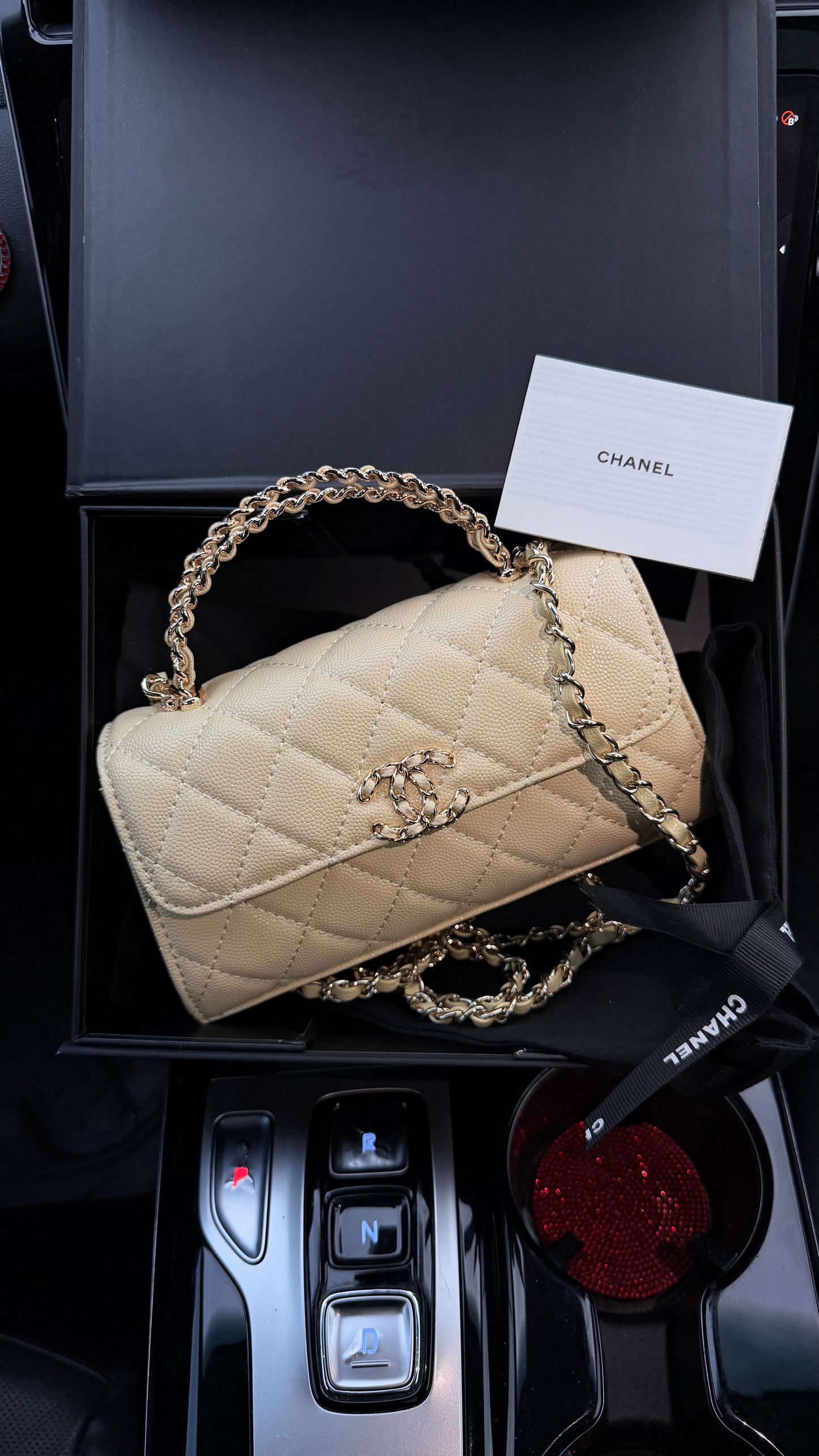 Butter yellow Chanel bag
