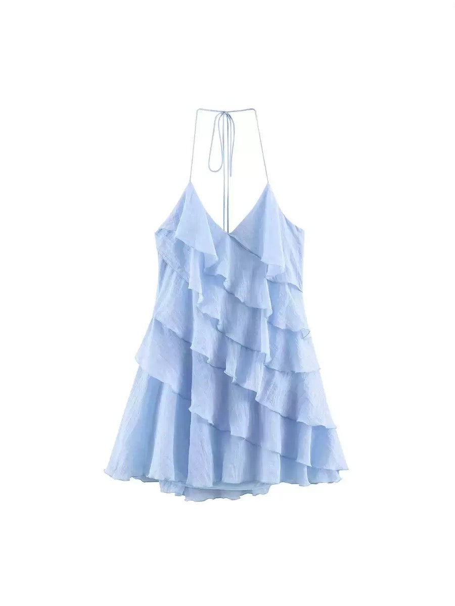 Ruffle mini dress