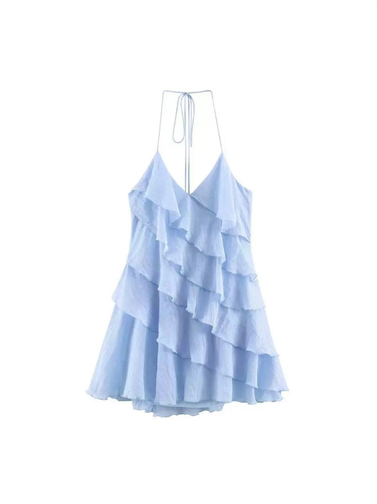 Ruffle mini dress