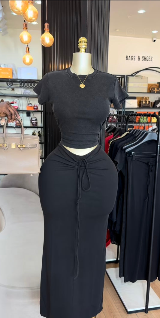 Draw string skirt set