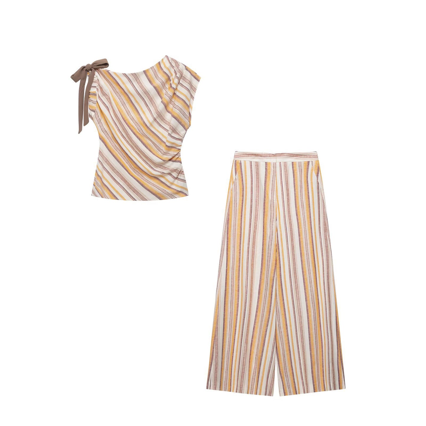 Brown stripe set