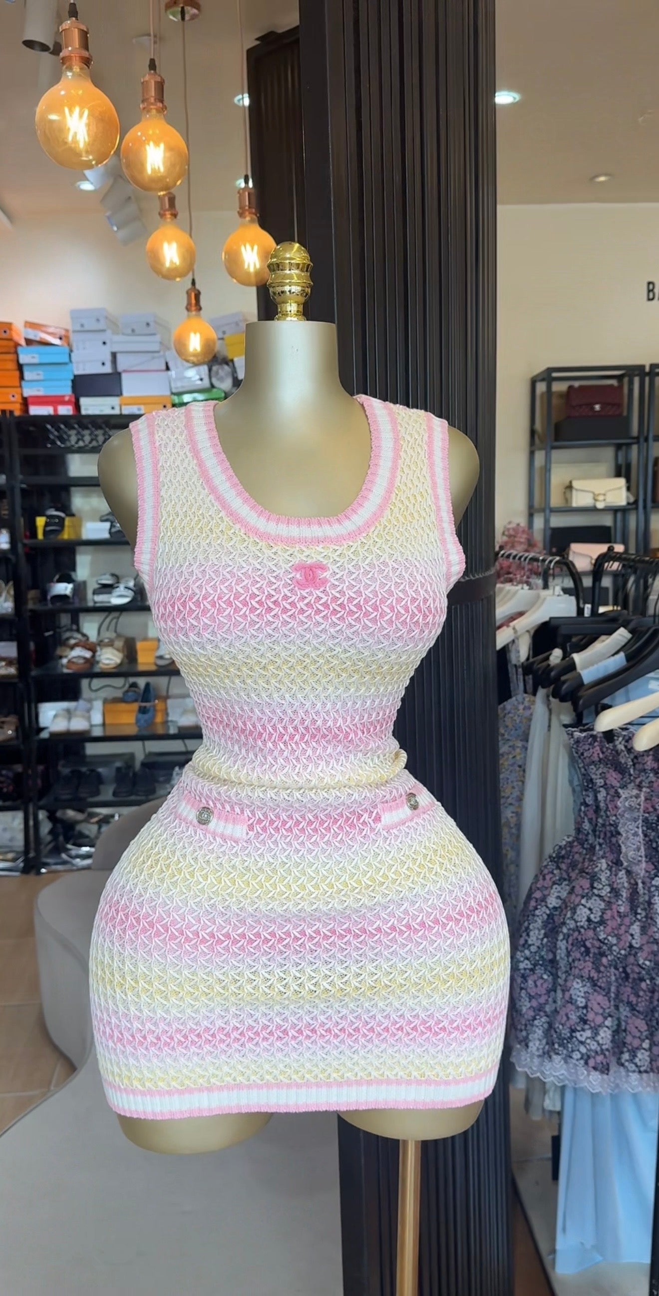 Colored Chanel dress
