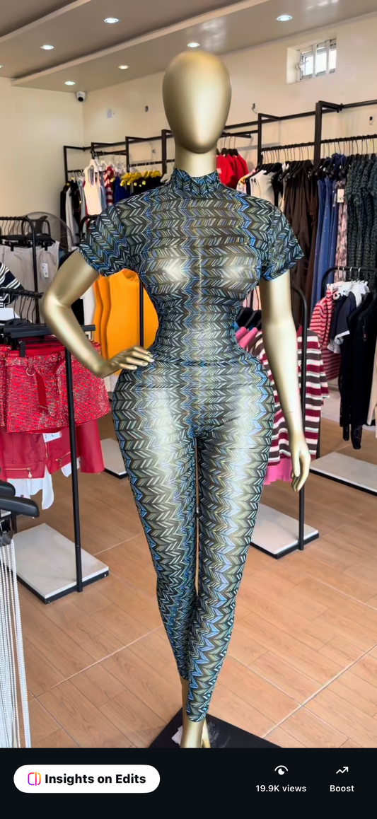 Mesh jumpsuit